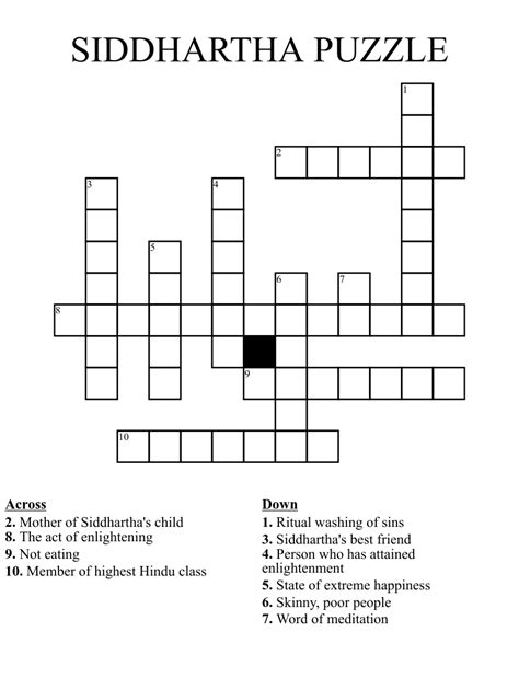 siddhartha novelist crossword clue
